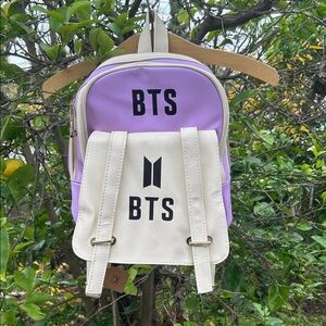 Lavender and Cream Backpack